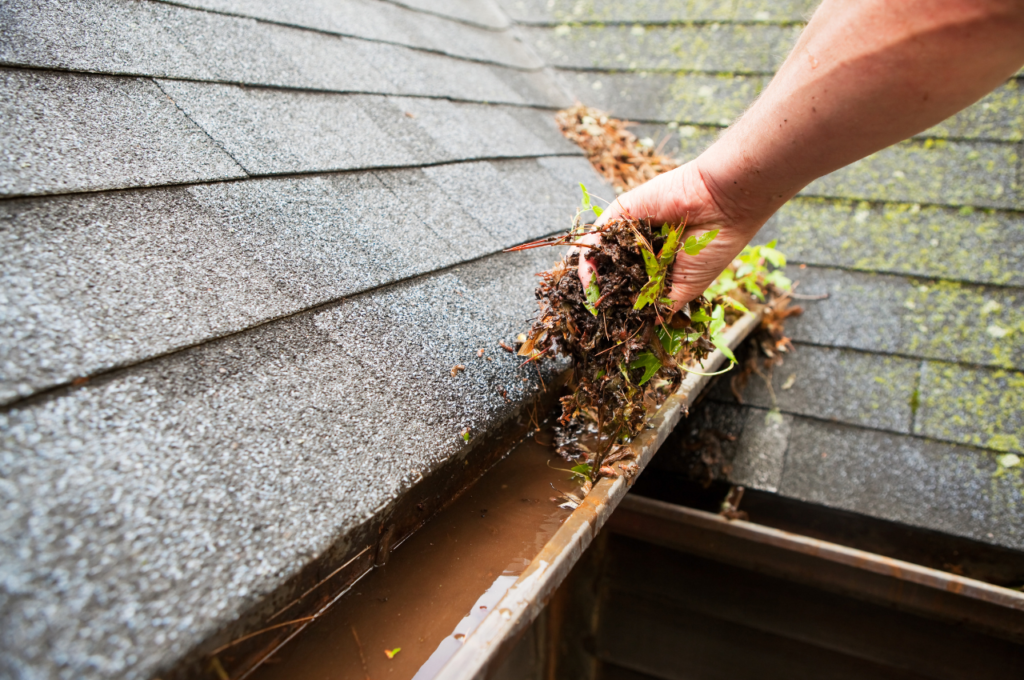 Handyman gutter cleaning